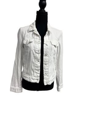 Paige white denim jacket